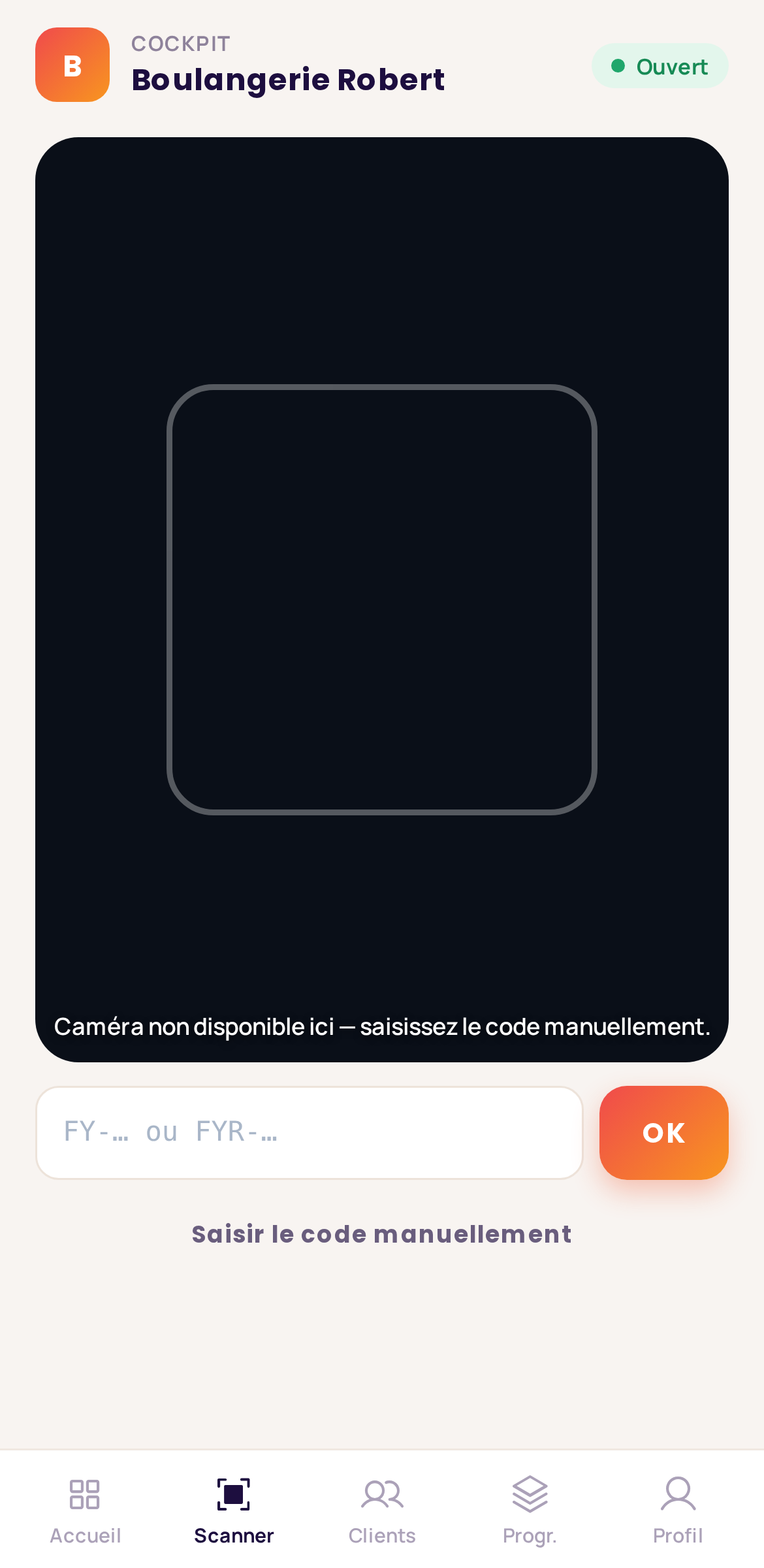 Le scanner de caisse Fidanoo